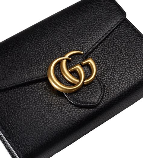 gucci marmont large wallet|gucci marmont wallet men's.